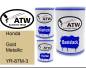 Preview: Honda, Gold Metallic, YR-87M-3: 500ml Lackdose + 500ml Klarlack + 250ml Härter - Set, von ATW Autoteile West.